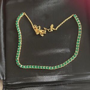 Kate Spade Gold and Green Necklace